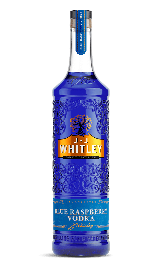 Award winning JJ Whitley Blue Raspberry Vodka